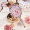 Flower Knows Violet Strawberry Rococo Series Hand Mirror Makeup Mirrors Portable Mirror with Handle