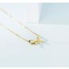 Korean Necklace for Women Japanese and Korean Version Simple and Fashionable Diamond Inlaid Bow Pendant Chain Temperament Collarbone Chain