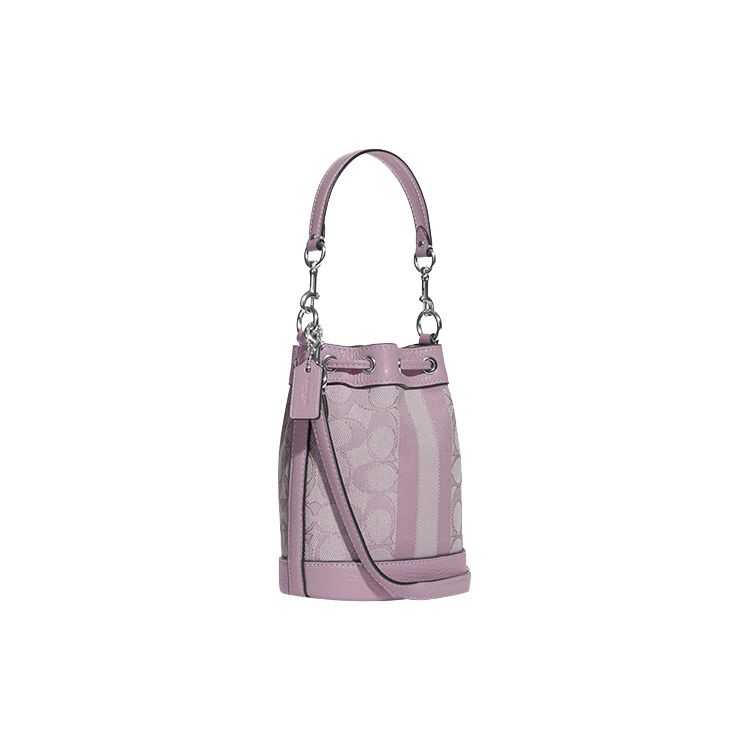 Coach Dempsey 14 Chambray Floral Jacquard Bucket Bag Women Bags Lilac C8322-SVSOT