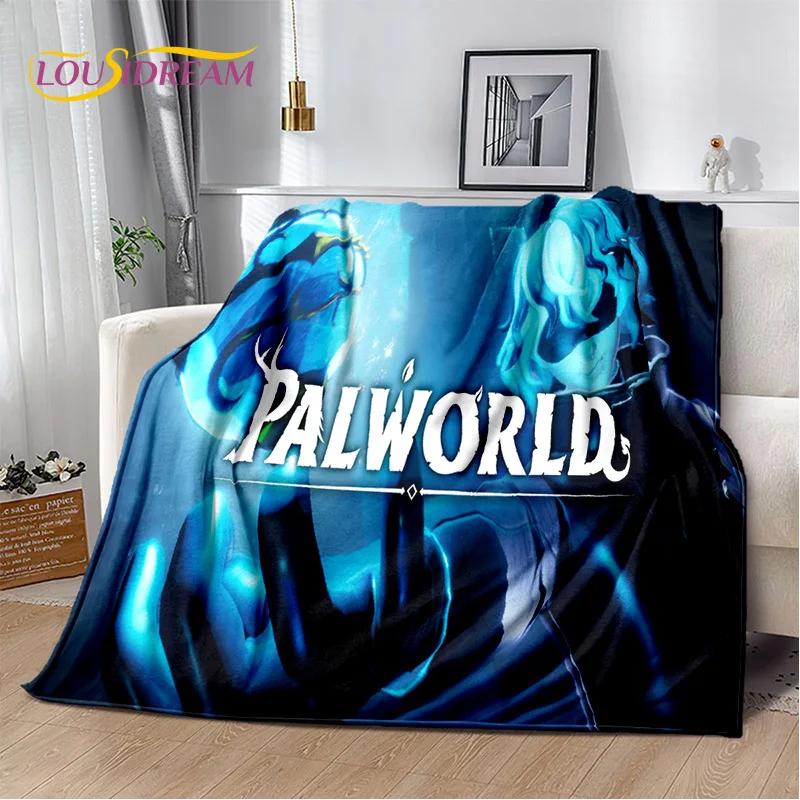 Coperta Palworld Gioco Cartone Animato 3D, Morbida Coperta Plaid per Casa Camera da Letto Letto Divano Picnic Viaggio Ufficio Coperta di Riposo Bambini