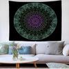 Rice Bottom Warm Tone Mandala Tapestry Wall Hanging Home Decor for Bedroom Living Room Dorm Flower Mandala Aesthetic