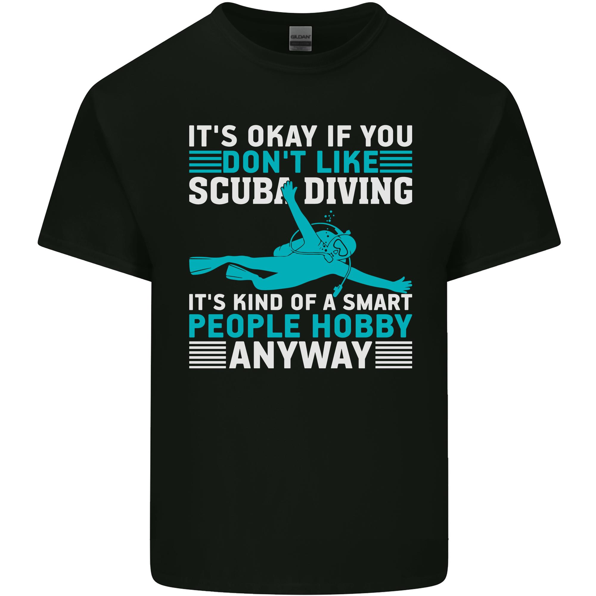 Smart People Hobbie Funny Scuba Diving Diver Unisexs Light Cotton TShirt S