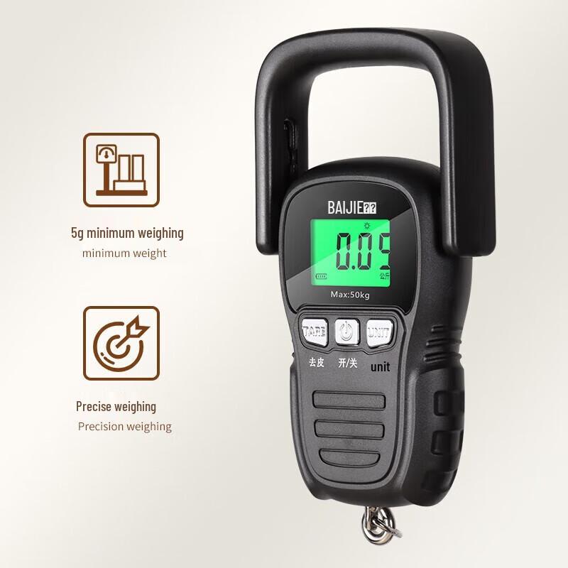 Baijie Portable Digital Luggage Scale with Tape Measure