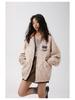 Women's Retro Baseball Jacket: Spring/Autumn Loose-Fit Pilot Design