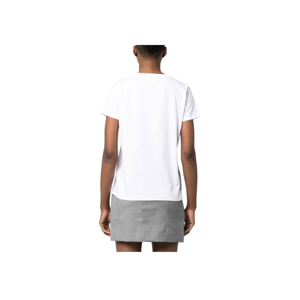 A.P.C Solid Color Round Neck Pullover Short Sleeve T-Shirt Women tops COFBTF26012AAB