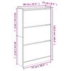 Shoe Cabinet Gray Sonoma 80 x 21 x 125.5 cm Particleboard