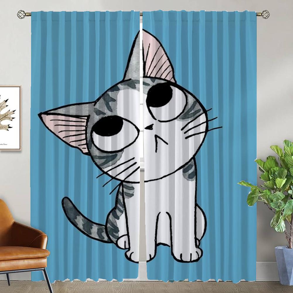 Chis Sweet Home Shades Heimvorhänge für Wohnzimmer Tüll für Schlafzimmer Verdunkelungsvorhang Raumteiler Halloween-Dekoration