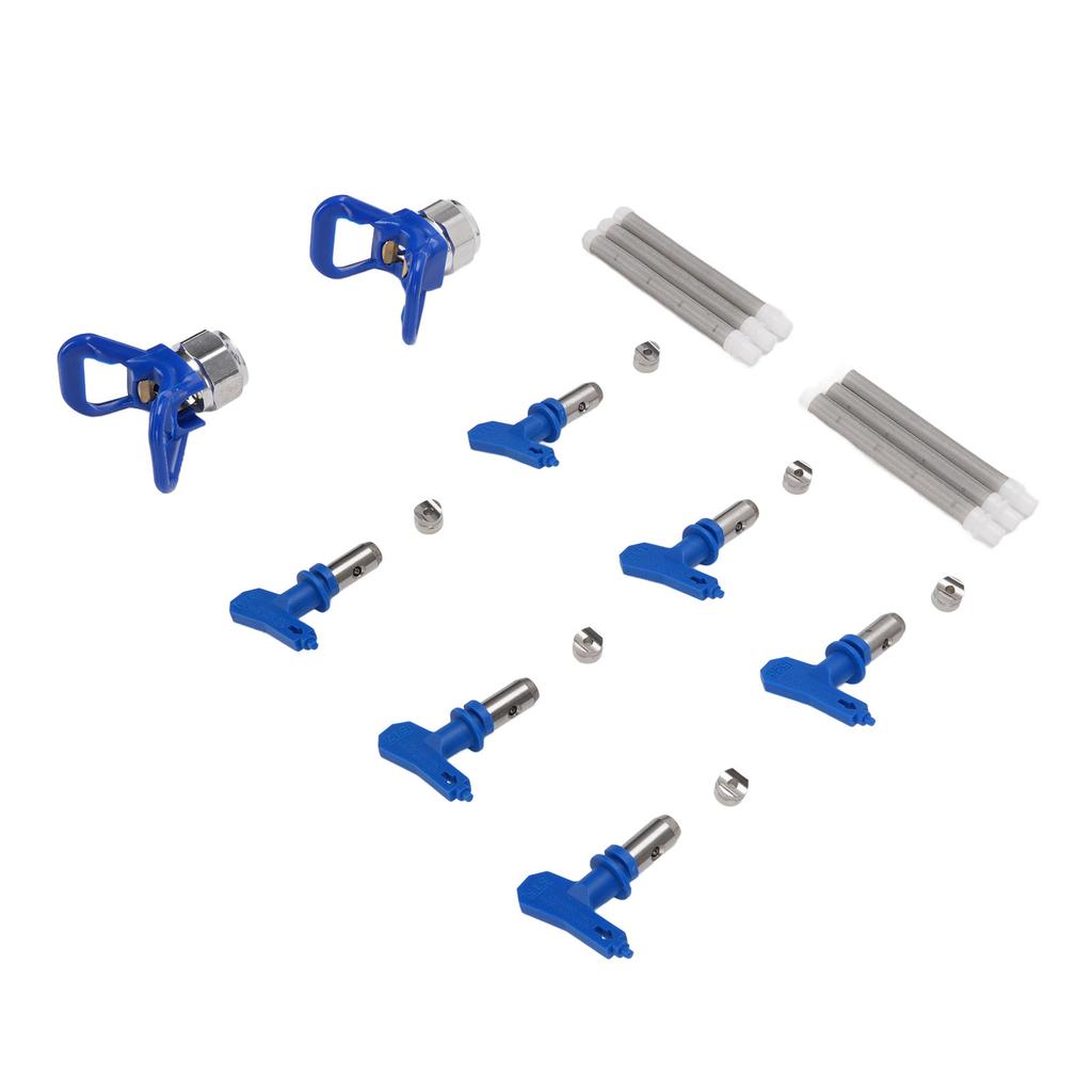 6PCS Paint Spray Tips 211 315 417 517 515 523 Nozzle Tip 2 Mounts and 6 Filters for Airless Sprayer