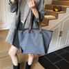 Stylish Solid Color Simple Bucket Bag Women's Underarm Bag New Casual Shoulder Bag Texture Handbag