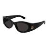 Gucci Logo Pattern Cat Eye Sunglasses Men Sunglasses Black GG1401S001