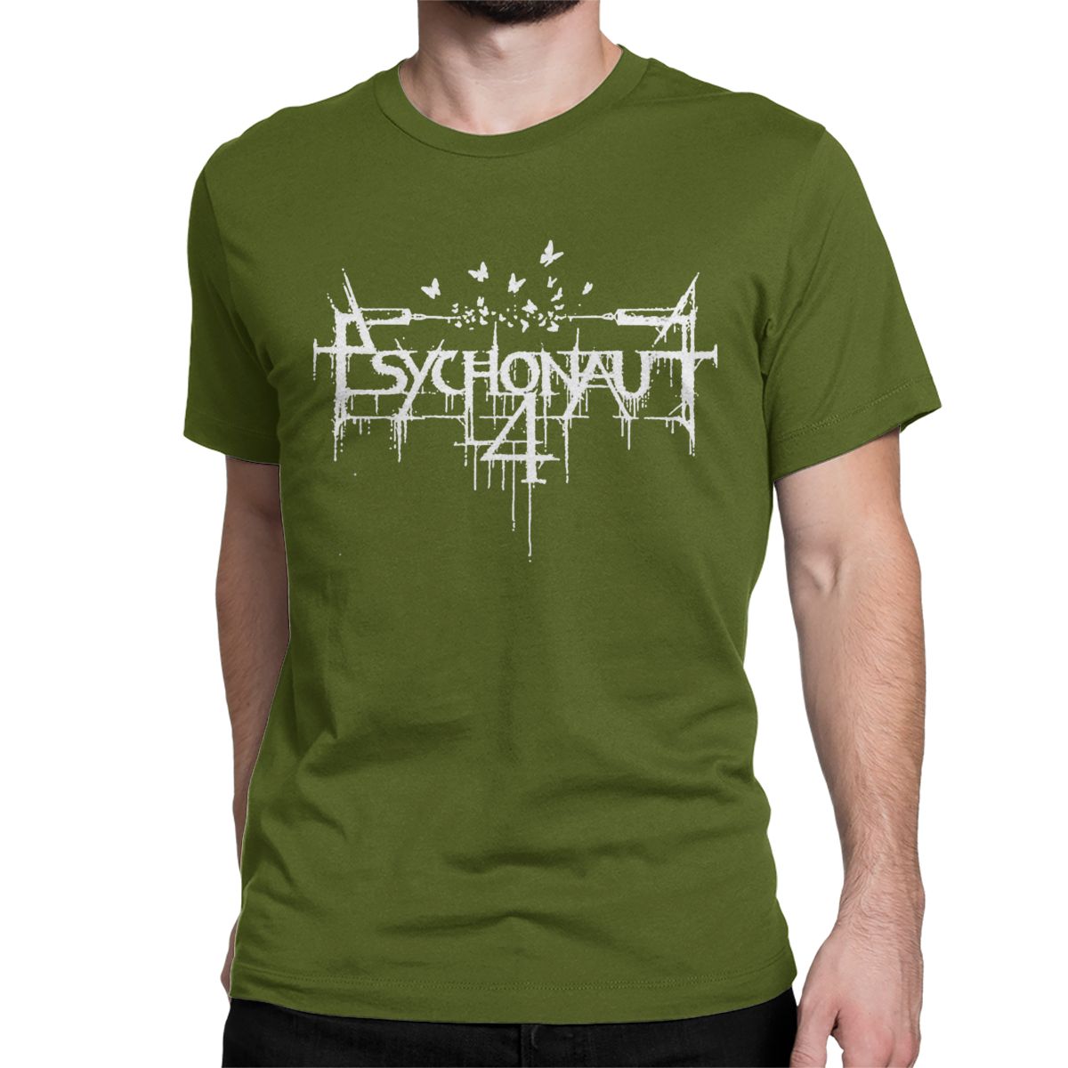 

Psychonaut 4 Logo Unisex Женская футболка Rock Death Metal Винтажная футболка с коротким рукавом и круглым вырезом Футболка из чистого хлопка Топы с принтом унисекс 4XL