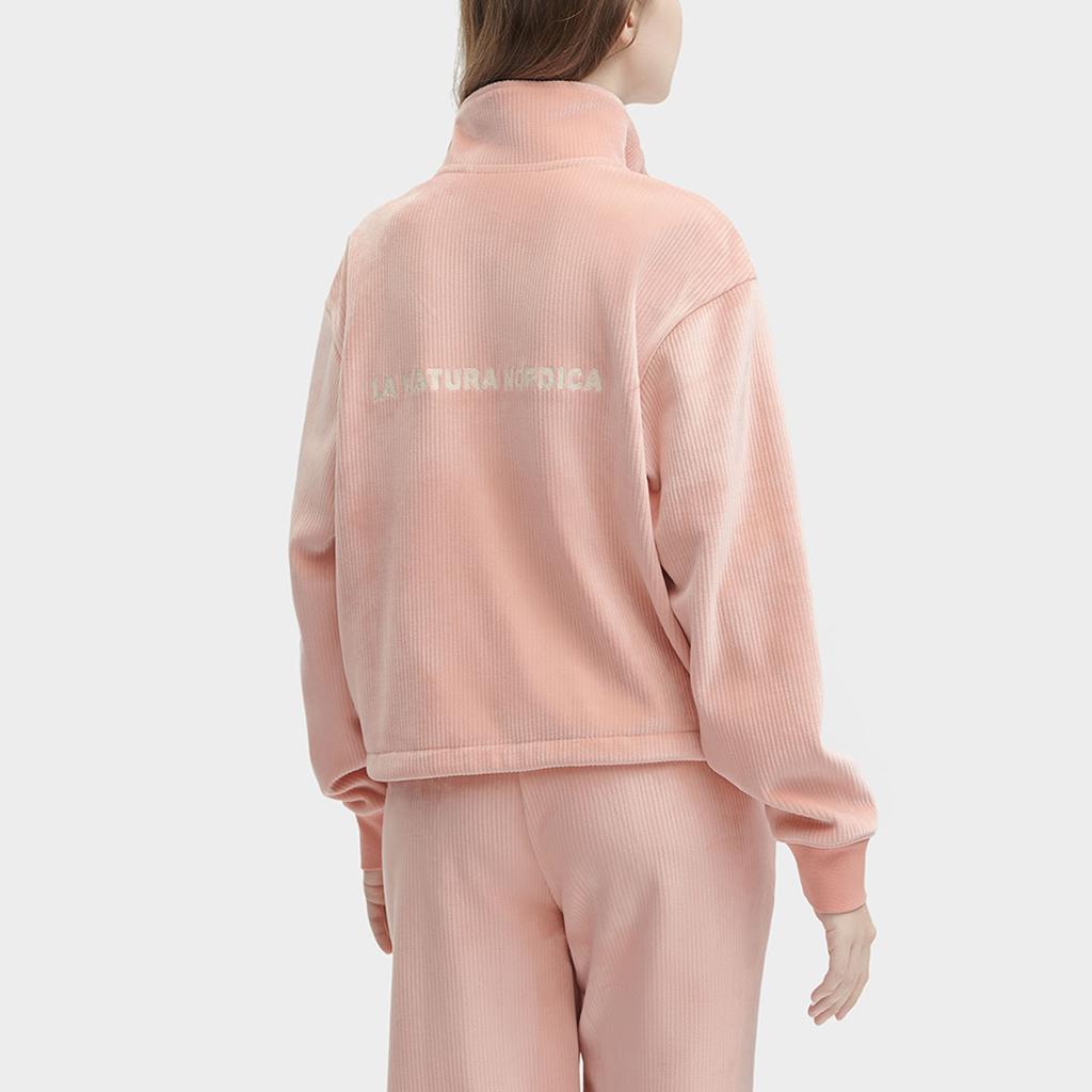 Fila Solid Color Stand Collar Casual Pullover Sweatshirt Women Sweatshirt Sugar-Honey-Pink F11W349204F-PK