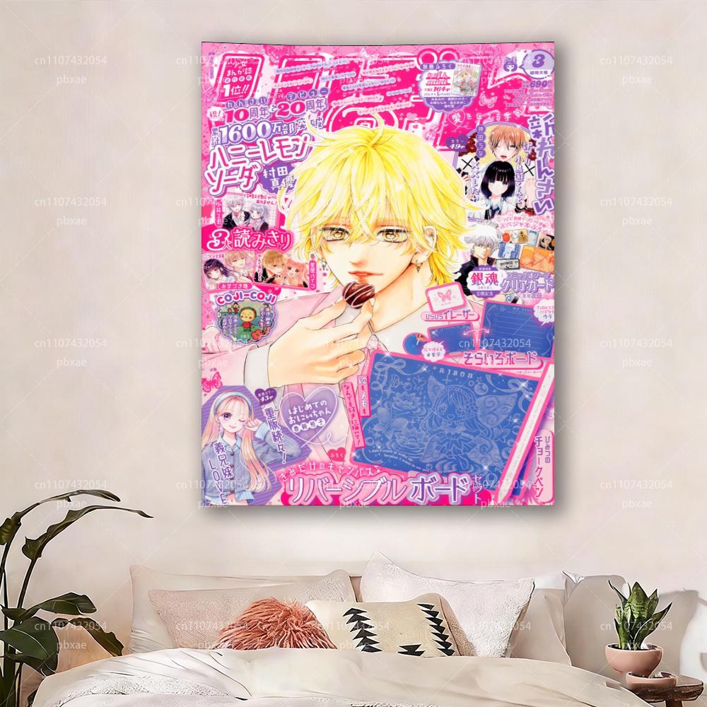 

Pink Style Anime Tapestry Cute Girls Anime Wall Hanging for Bedroom Living Room Dorm Home Decor 74x94cm(29x37in)