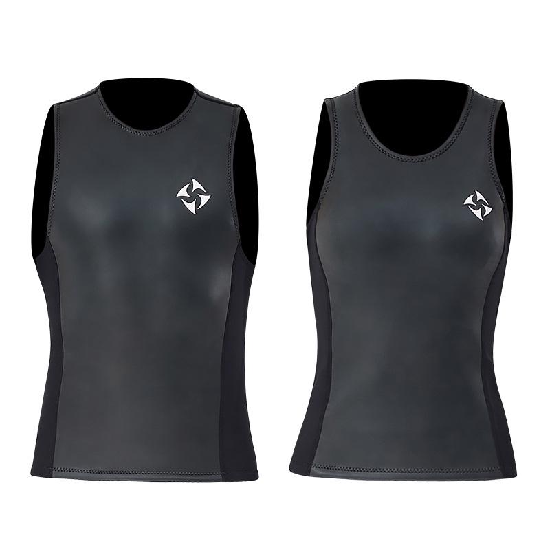 2MM Men's & Women's Sleeveless Smoothskin Wetsuit Vest - Sun Protection & Jellyfish Shield for Snorkeling & Surfing