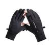1 Pair of Winter Flip Style Reflective Zipper Pocket Gloves, Touch Screen Warm Gloves, Outdoor Sports Cold Resistant Gloves
