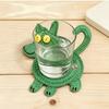 6PCS Wooden Coaster, Cute Puppy Shape, Thermal Insulation Non-Slip Design, Durable Easy To Clean Coasters for Home Office Decor