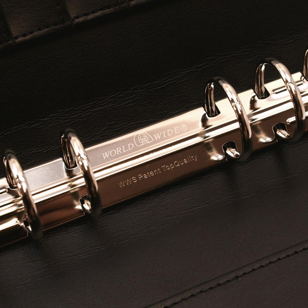 Compact Original Binder with 25mm Ring Diameter (Black) for System Planners (Product Code: 61201)