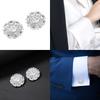 2PCS/Set Metal Flower Rhinestone Buttons Shirt Sewn Buttons DIY Accessories Decorative Handmade Sewing Accessories