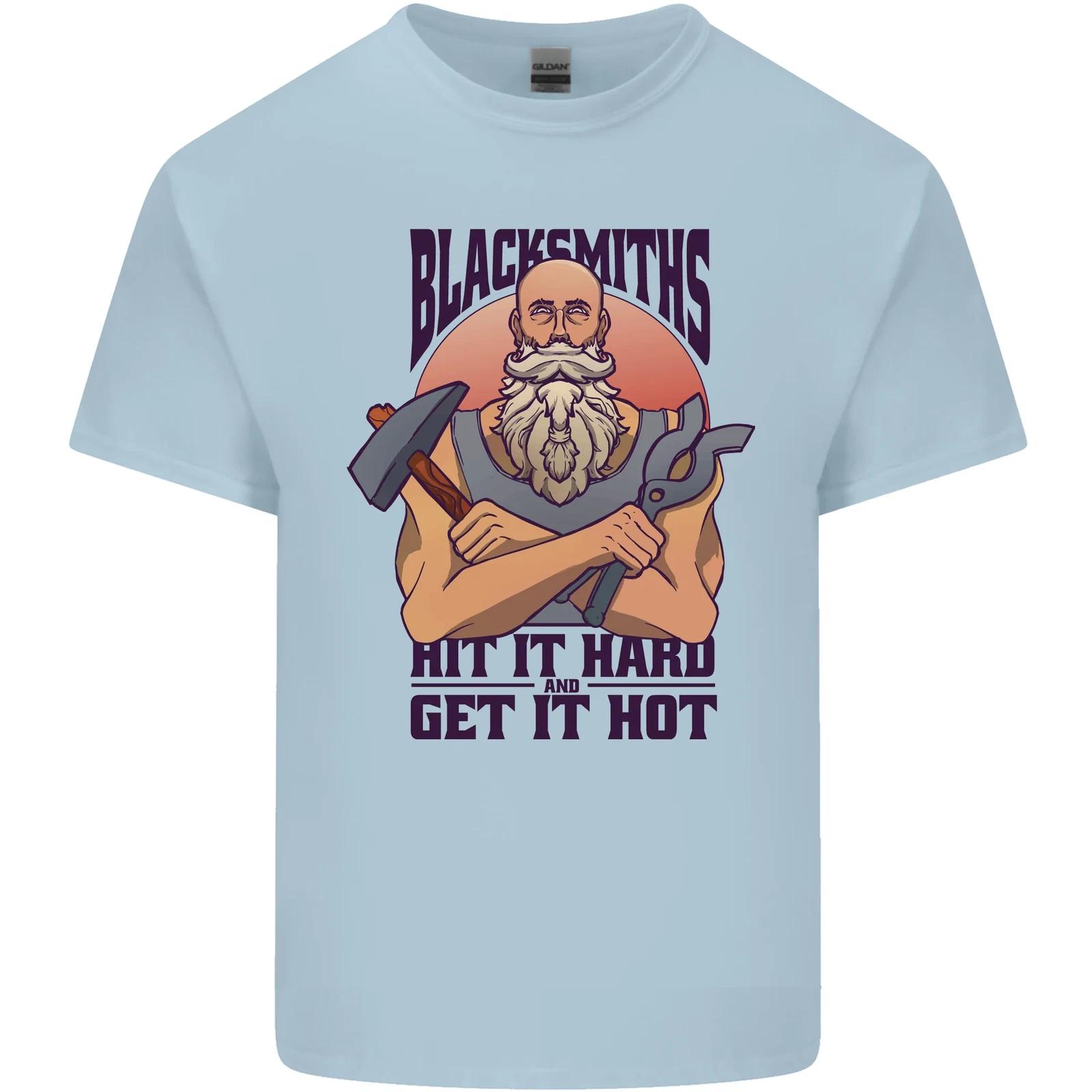 

Blacksmiths Hit it Hard and Get it Hot Kids T-Shirt Childrens 3XL