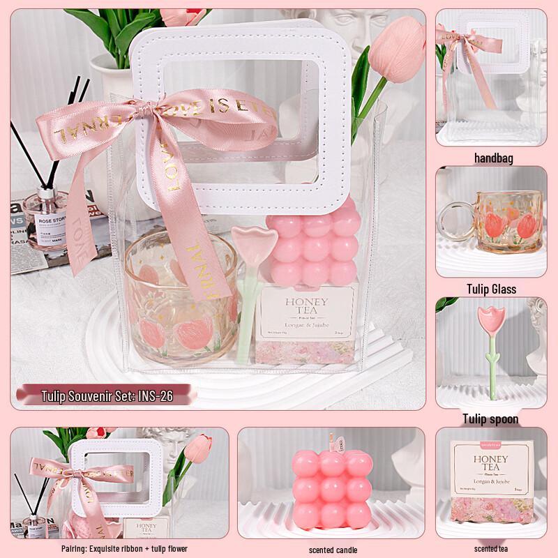 Tulip Glass Cup Gift Set INS-26