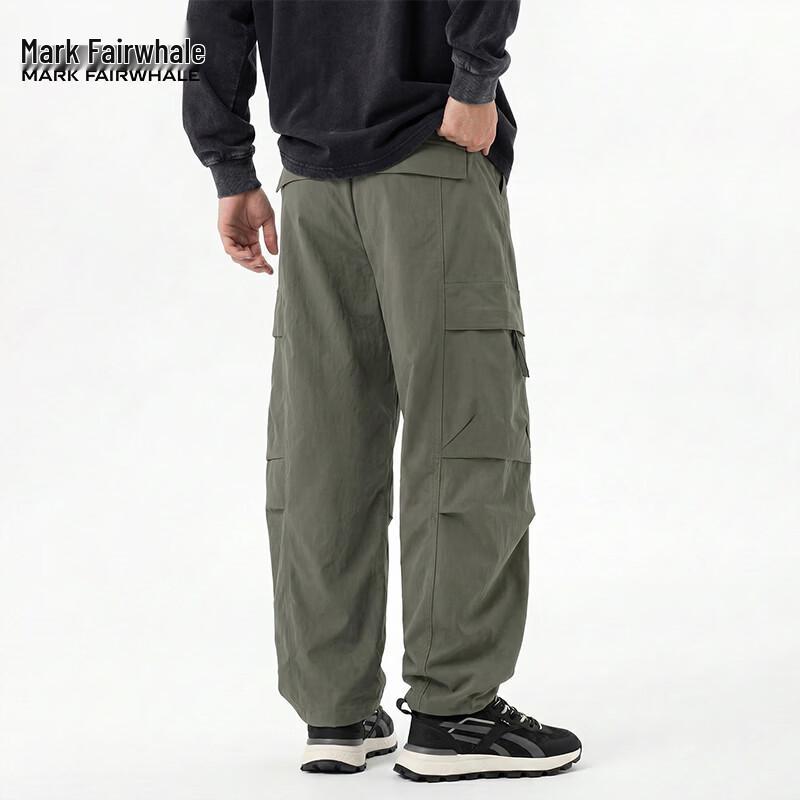 Mark Fairwhale Men's Loose Fit Straight-Leg Cargo Pants