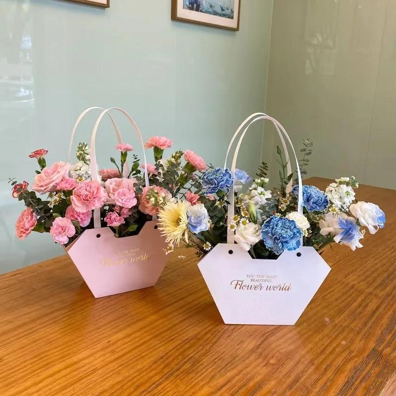 10-40PCS Holiday Flower Packaging Box for Candy Gifts Flower Bouquet Arrangement DIY Floral Materials Party Decoration Supplies