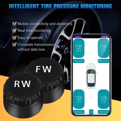 Tire Tire Pressure Monitoring System High-Temperature Alarm Automotive Safety Alarm Wireless Tyre Sensor Smart Car Motorcycle
