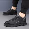 Fashion Spring Autumn Cow Leather Casual Sneakers for Men Fashion Soft Sole Men's Platform Shoes Designer Retro Work Shoes Male