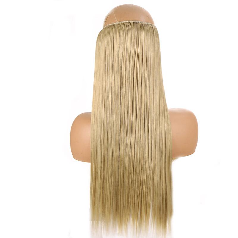 

Женское наращивание волос, длинный прямой хвост, синтетический парик, наращивание волос с термостойким волокном LUPU 55cm как