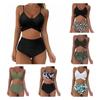 Women Swimwear Bikini Swimsuit Bathing Suit High Waist Sexy Cross Body Beach