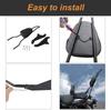 Motorcycle Rear Passenger  Seat With Detachable  Backrest Bar+Cushion Motor Accessories