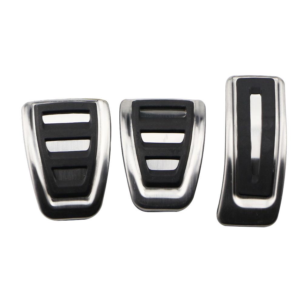Pédales de voiture LHD pour A4 B8 S4 RS4 Q3 A5 S5 RS5 8T Q5 8R SQ5 A6 C7 A7 S7 S6 4G A8 S8 A8L 4H Cache de pédale d'accélérateur et de frein et de repose-pied