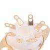 1Pcs Octal Valve Base GZC8-1-A GZC8-1-A-G  for EL34 KT88 6V6 6L6 6550 GZ34 5AR4 274B Audio Amplifier