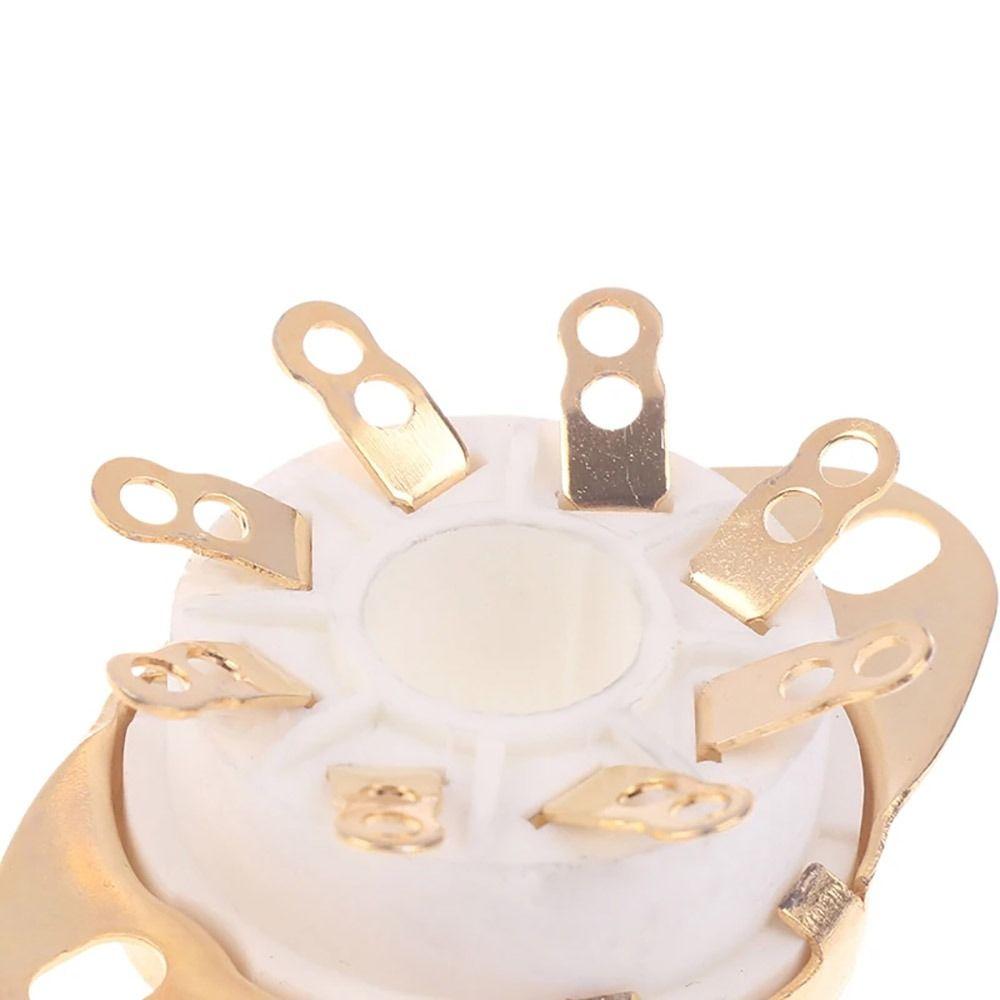 1Pcs Octal Valve Base GZC8-1-A GZC8-1-A-G for EL34 KT88 6V6 6L6 6550 GZ34 5AR4 274B Audio Amplifier