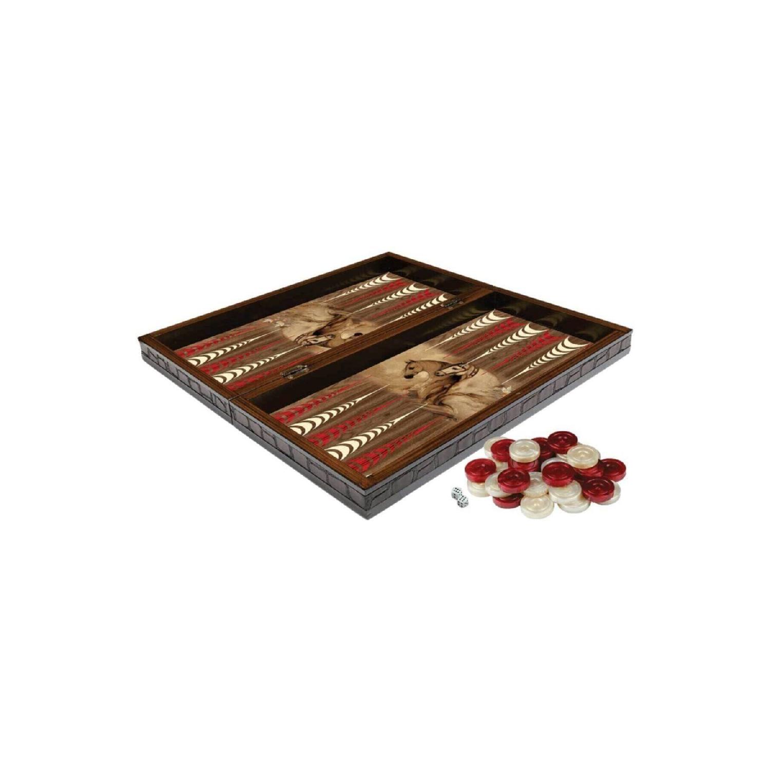 

Fantastic Wooden Backgammon Steed Large Size