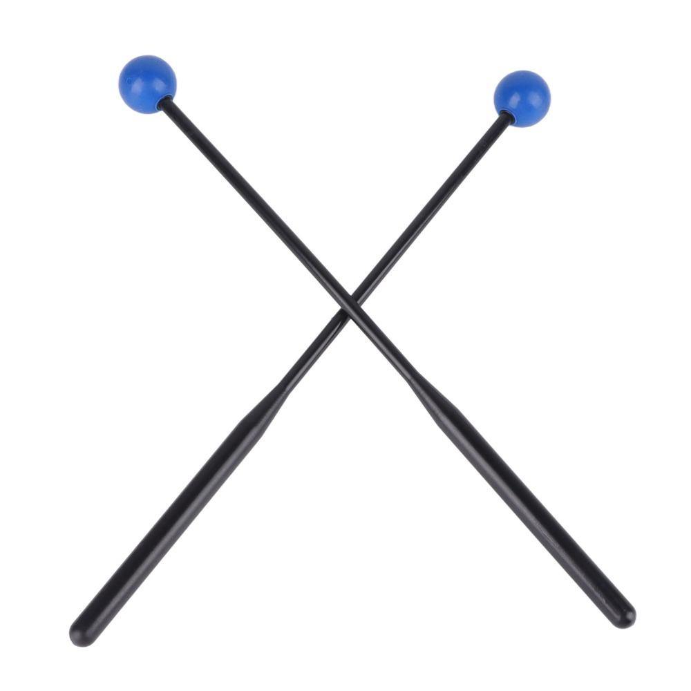 2PCS Plastic+Rubber Percussion Mallets Comfortable Grip Instrument Mallets For Percussion