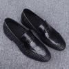Summer new hollow men's shoes breathable casual leather shoes men's hand-woven one-pedal versatile