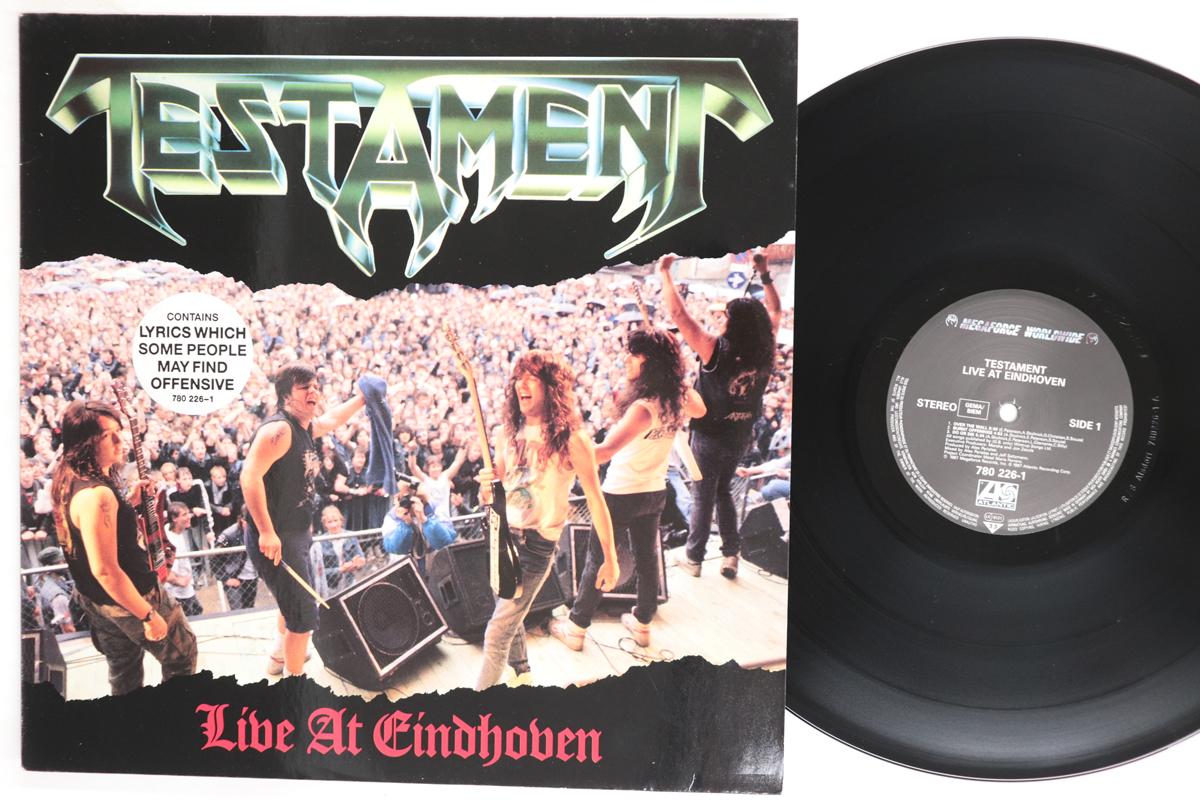 12-дюймовая пластинка TESTAMENT Live At Eindhoven 7802261 MEGAFORCE 1987 Европа Металл Б/у