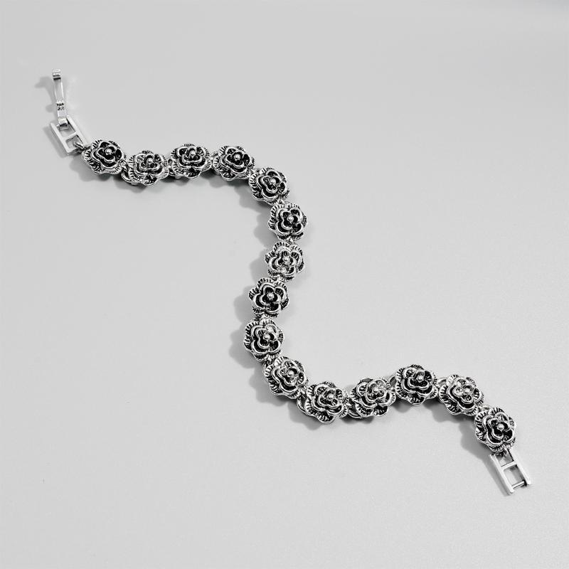 Blumenanhänger Rosenarmband für Damen Koreanischer Stil Süßes Temperament 1 Stück Modeschmuck für Teenager-Mädchen