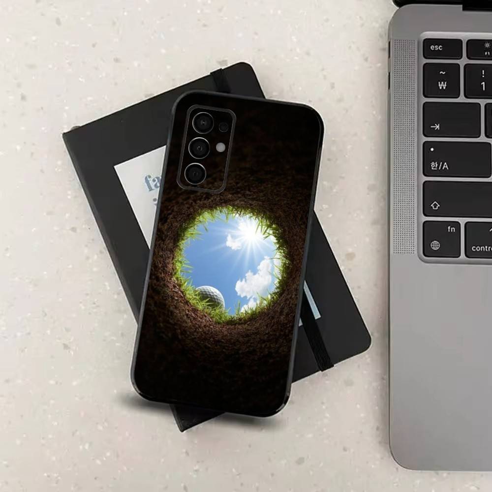 

Sport Golf Ball For Samsung Galaxy A73,31,71,53,32,72,Note,22,41,8,9,52,J7,Soft Black Silicone Cover Case SamsungNote20ultra