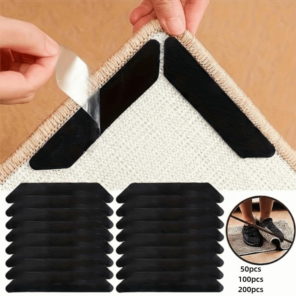 Reusable Non-Slip Tape Removable Carpet Sticker Corner Clip Anti-slip Mat  Bathroom