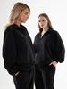 Long-Sleeve Slimming Lapel Hoodie: European & American Style, Plus Velvet, Thickened, Loose Fit, Autumn & Winter Zipper Jacket