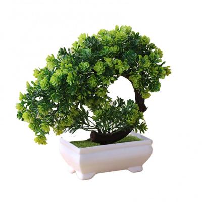 Christmas Bonsai Small Tree Pot Artificial Plants Flowers Potted Ornaments for Home Room Table Decoration Festival Garden Decor