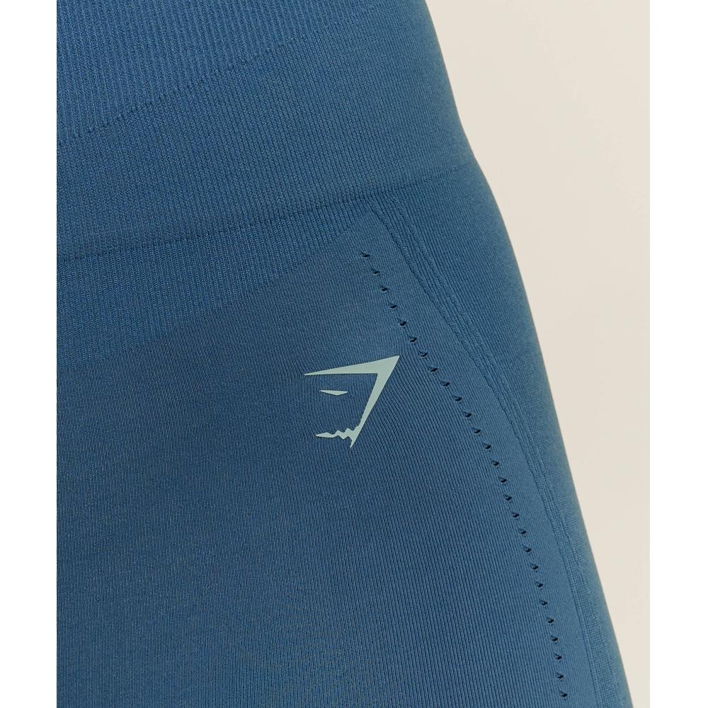Gymshark Energise Seamless Shorts Compound Blue B3b6g Udrk
