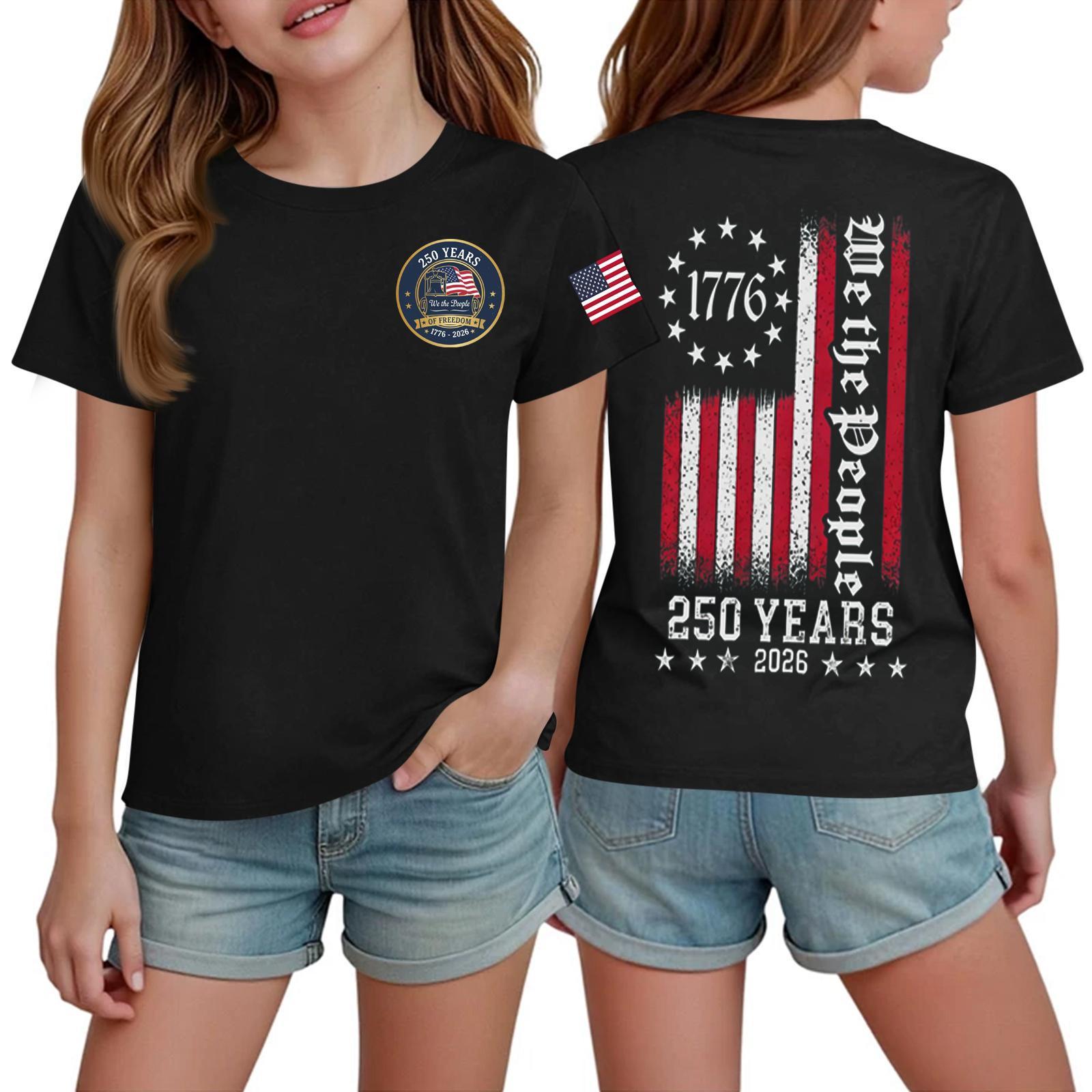 

Kids Print Round Neck Short Sleeve Casual T-shirt 100