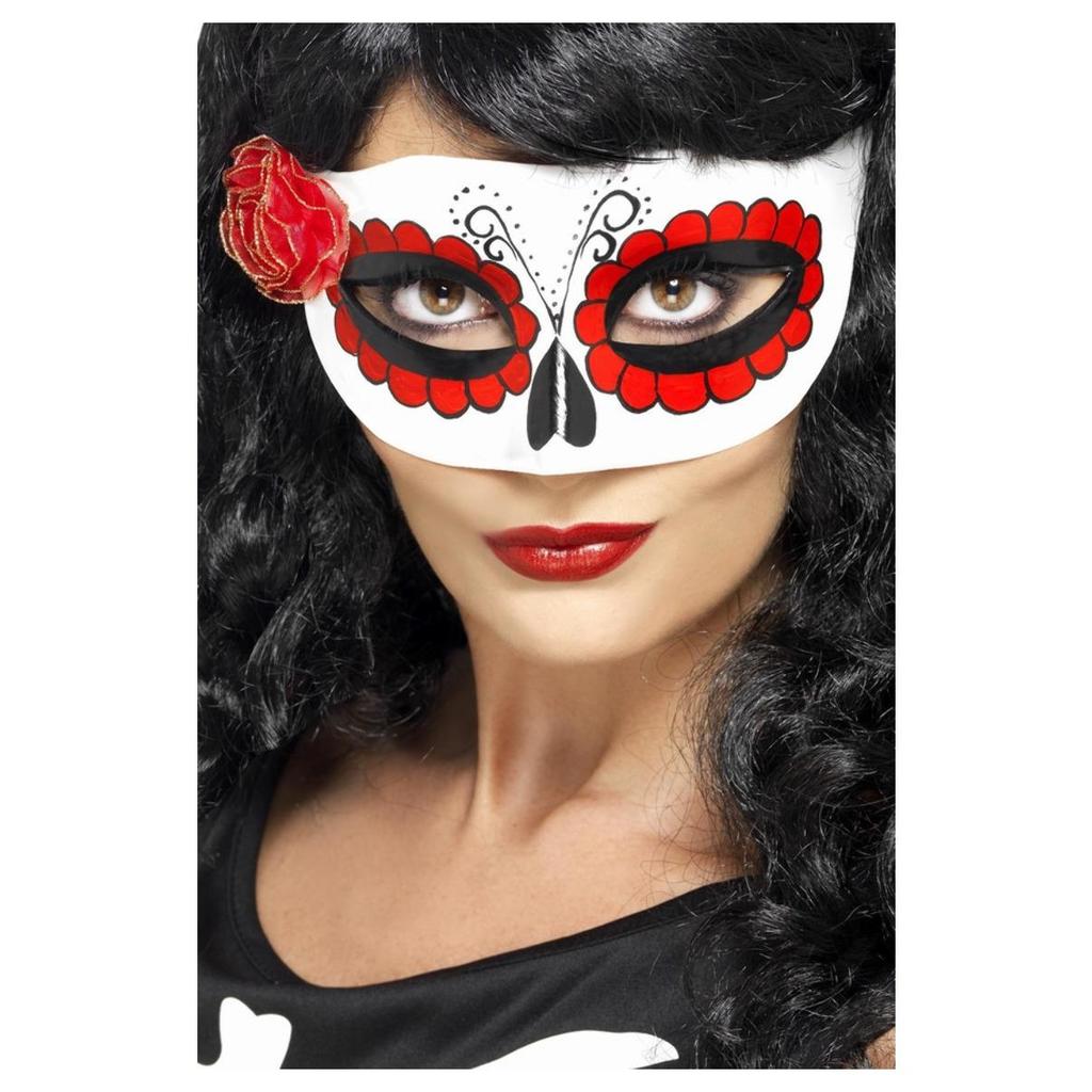 Smiffys Unisex Adult Day Of The Dead Eye Mask