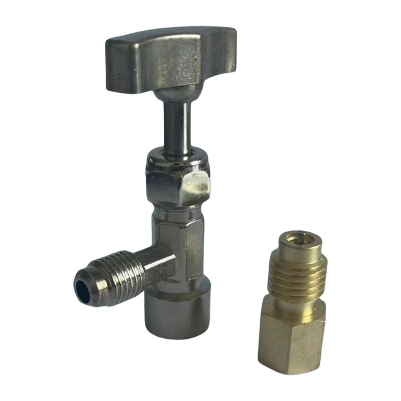 R134A Conditioning Refrigerants Can Opener Adapter Can Tap Valves Recharge Fitting for Vehicle Air Conditioning Service 1
