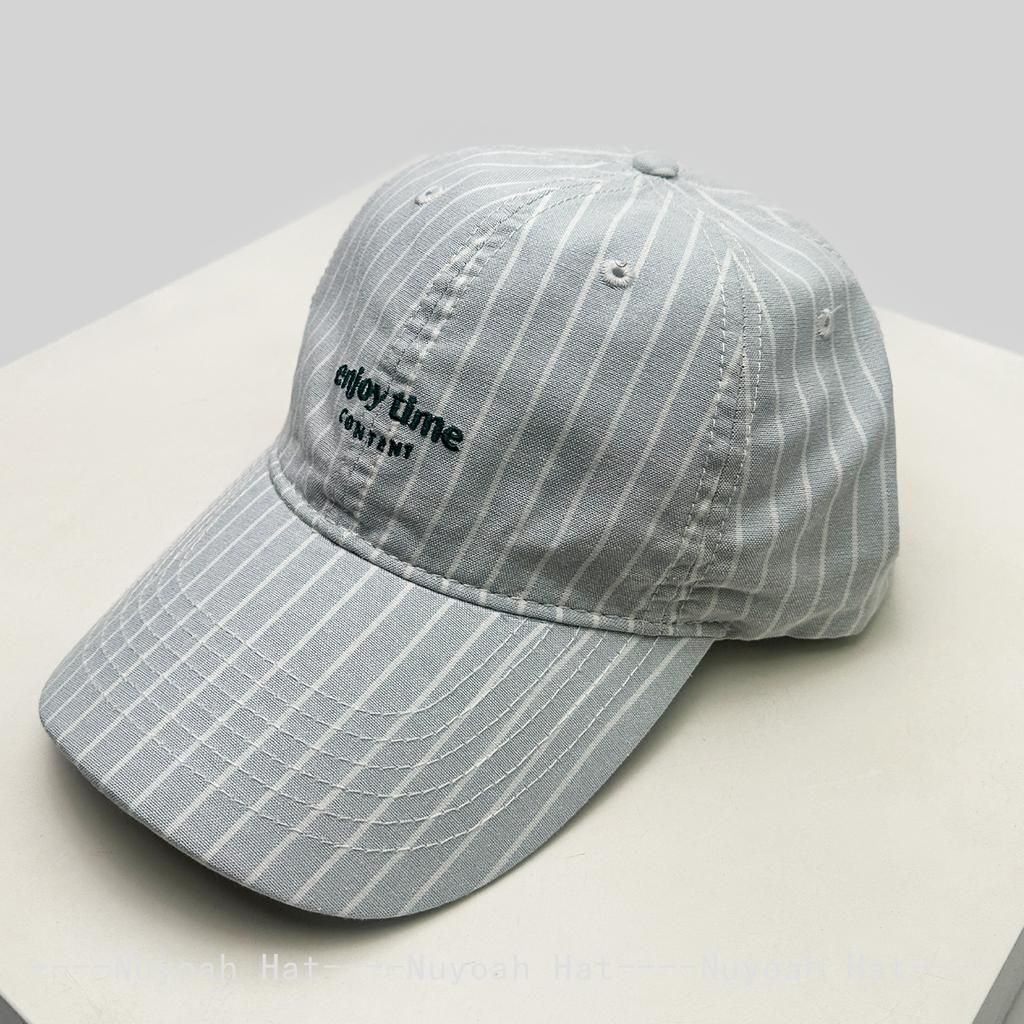 New Men Women Korean Embroidered Letters Striped Baseball Hats Sunshade Personal Versatile Casual Peaked Caps Fashion Travel Ins