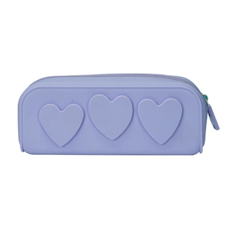

Сумка для канцелярских товаров Love, силиконовый пенал, сумка для хранения косметики, сумка для хранения на открытом воздухе и для путешествий и отдыха