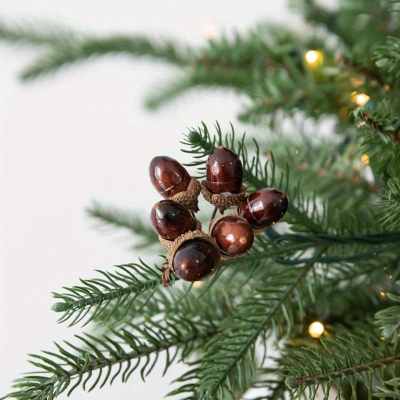 Artificial Simulation Acorns for Crafts Simulation Mini Acorns Thanksgiving Decoration DIY Wedding House Decoration